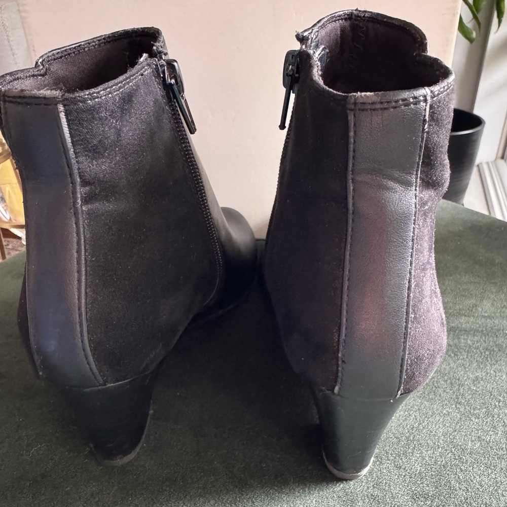 Naturalizer Black Wedge Ankle Boots | Comfortable & Classic - Picture 11 of 11